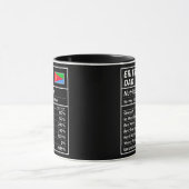 Mug Erythréenne papa valeur nutritive Fière Erythrée (Centre)