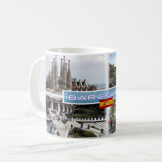 Mug ES Barcelone - Sagrada Familia - Casa Batllo (Devant gauche)