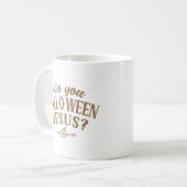 Mug Es-tu FALL-O-WEEN Jésus ? Christian Halloween (Devant gauche)