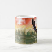 Mug Ésaïe 40:31 La Bible Verse Mont sur les ailes (Centre)