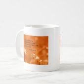 Mug Ésaïe 40:8 L'herbe se dessèche et les fleurs s'est (Devant gauche)