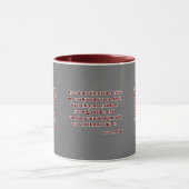 Mug Esaïe 5:11 KJV Bible Écriture Deux Tons (Centre)