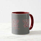 Mug Esaïe 5:11 KJV Bible Écriture Deux Tons (Devant droit)