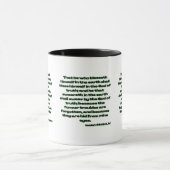 Mug Esaïe 65:16 KJV Bible Écriture Deux Tons (Centre)