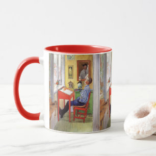 Mug Esbjorn Faire ses devoirs par Carl Larsson