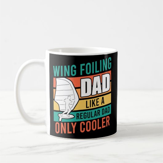 Mug Escadre Surfing Papa Wing Foil Papa Père Fête (Gauche)