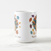 Mug Escadrille de Thanksgiving Pèlerin Turquie Feuille (Centre)