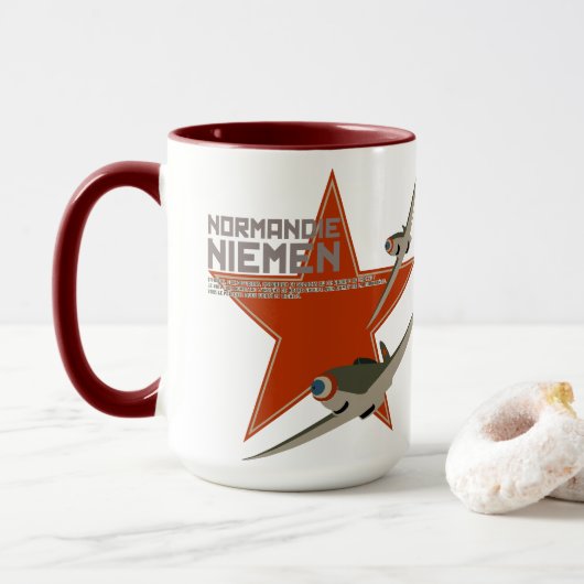 Mug Escadron de Chasse 2/30 Normandie-Niemen (Avec donut)