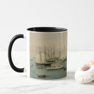 Mug Escadron de yacht maritime vintage à Newport Harbo