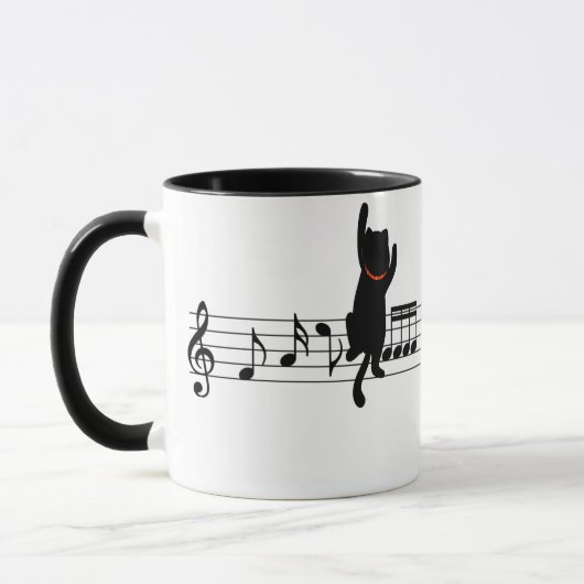 Mug Escalade Cat Sur La Musique (Gauche)