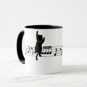 Mug Escalade Cat Sur La Musique (Devant gauche)