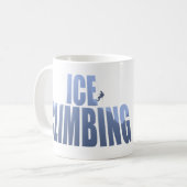 Mug Escalade de glace, comme la roche montant (Devant gauche)