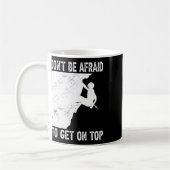 Mug Escalade drôle de bloc de grimpeur de roche  (Gauche)