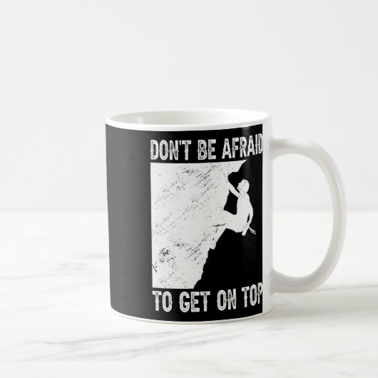 Mug Escalade drôle de bloc de grimpeur de roche  (Droite)