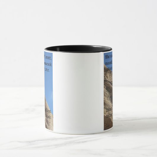 Mug Escalade drôle de roche (Centre)