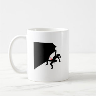 Mug Escalade Mountain Girl Black Silhouette