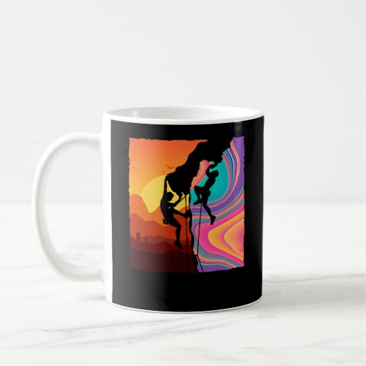 Mug Escalade murale Retro Escalade Rock (Gauche)
