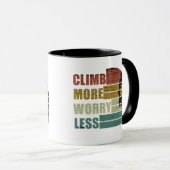 Mug Escalade rock motivationnelle disant (Devant droit)