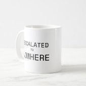 Mug Escalated to Nowhere Sarcastic Office Typography  (Devant gauche)