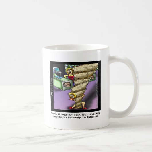 Mug Escalier Céleste Hors de Prix Drôle (Droite)
