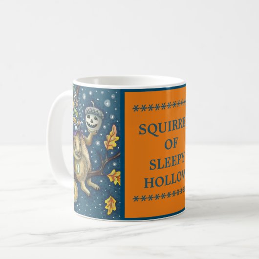 MUG ESCALIER DE COUCHER HOLLOW & ACORN, FUNNY HALLOWEE (Devant gauche)