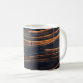 Mug Escaliers en spirale noir et marron (Devant droit)