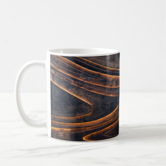 Mug Escaliers en spirale noir et marron (Gauche)