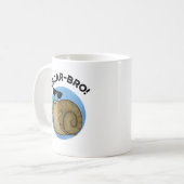 Mug Escar-bro Amusant Français Escargot Snail Pun (Devant gauche)