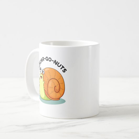 Mug Escar-go Nuts Funny Escargot Snail Pun (Devant gauche)