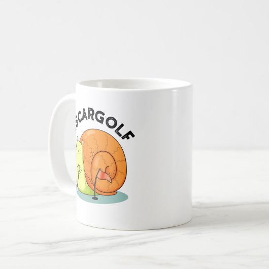 Mug Escar-golf Funny Escargot Snail Pun (Devant gauche)