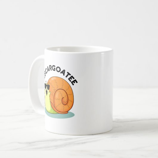Mug Escargoatee Drôle Escargot Pun escargot (Devant gauche)