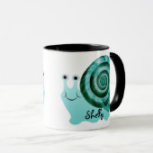Mug Escargot bleu (Devant droit)