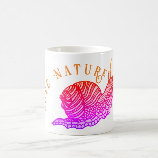 Mug Escargot dans le style graphique (Centre)