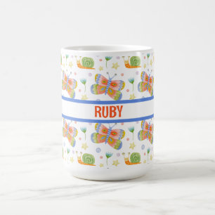 Mug Escargot et papillon personnalisés pour enfant