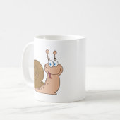 Mug Escargot heureux de bande dessinée (Devant gauche)