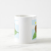 Mug Escargot superbe de sourire sur sa feuille (Centre)