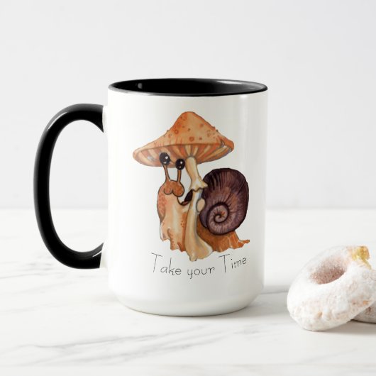 Mug Escargots de soin d'individu (Avec donut)