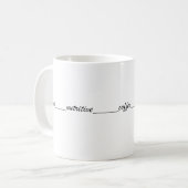 Mug Escribe One nutritive coffee (Devant gauche)