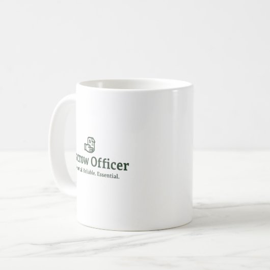 Mug Escrow Officer  – Neutral. Reliable. Essential. (Devant gauche)