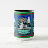 Mug Eskie de vacances et écriture d'ange Matthieu 6:33 (Centre)