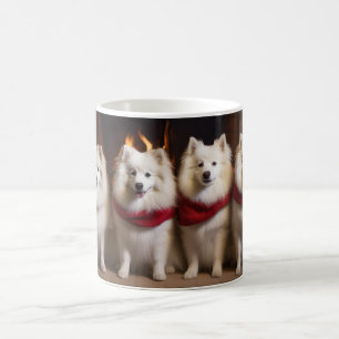 Mug Eskimo Américain au coin du feu de Noël