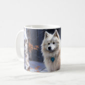 Mug Eskimo Américain Noël sous la neige (Devant gauche)