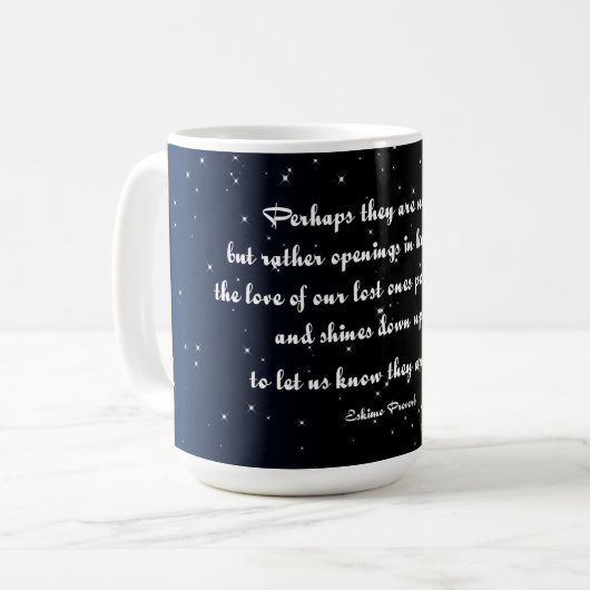 Mug Eskimo proverbe peut-être qu'ils ne sont pas étoil (Devant gauche)