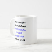 Mug esophageal cancer warrior, awesome (Devant gauche)