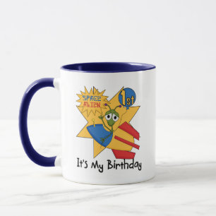 Mug Espace Alien 1er Anniversaire Tshirts et cadeaux
