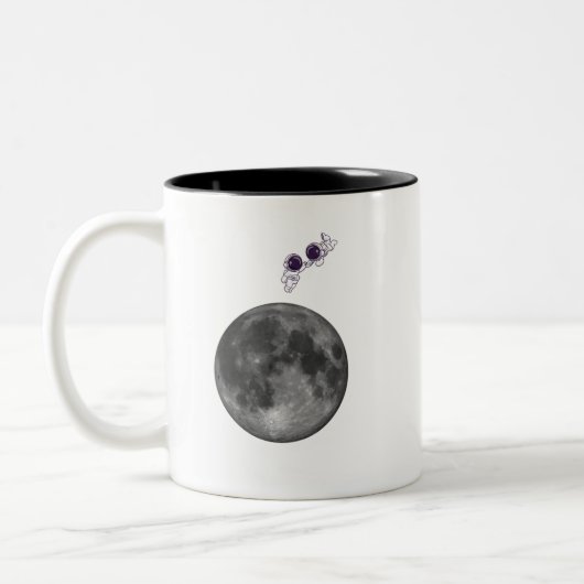 Mug Espace Astronaute et Lune (Gauche)