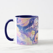 Mug Espace Astronaute Mignon et Planètes (Gauche)
