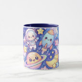 Mug Espace Astronaute Mignon et Planètes (Centre)