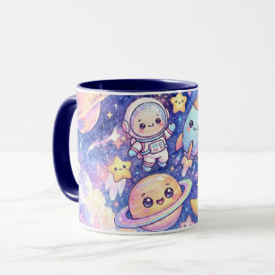 Mug Espace Astronaute Mignon et Planètes