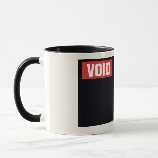 Mug Espace d'Astronaute Noir et Rouge Constructiviste  (Gauche)